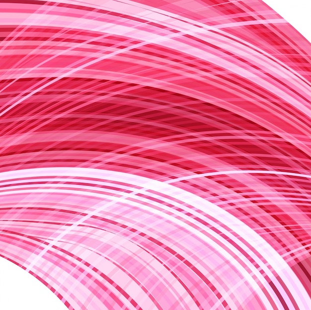 Free vector modern background with wavy pink lines