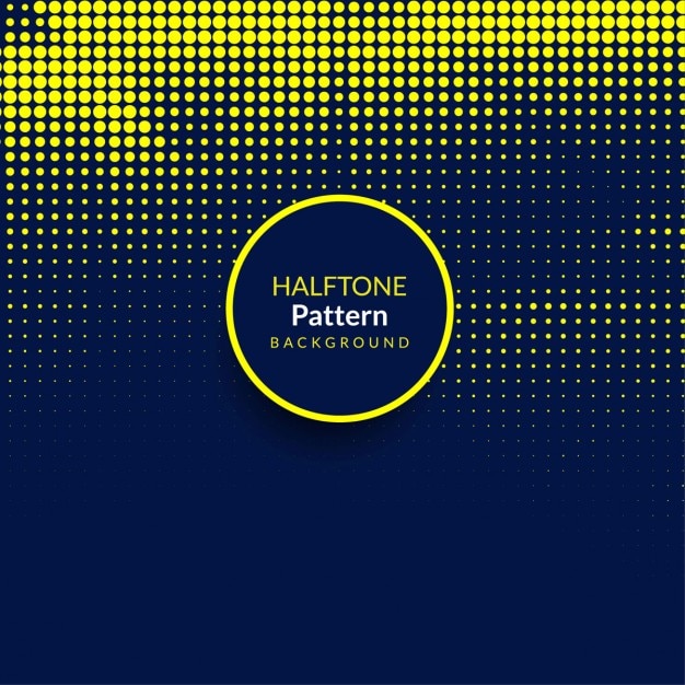 Free vector modern background with yellow halftone dots