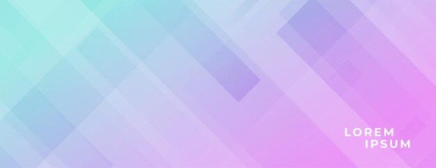 Modern banner with diagonal lines effect and vibrant colors