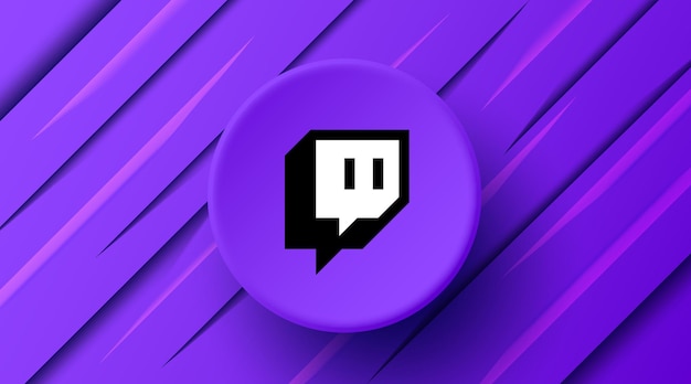 Modern banner with twitch logo