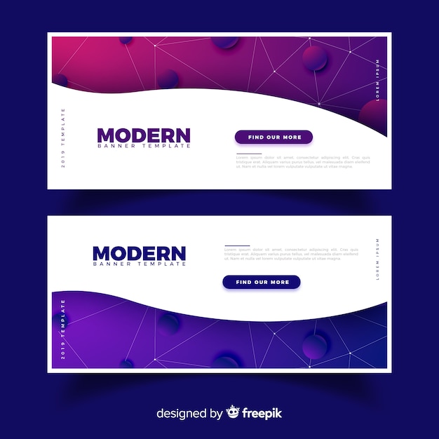 Free vector modern banner