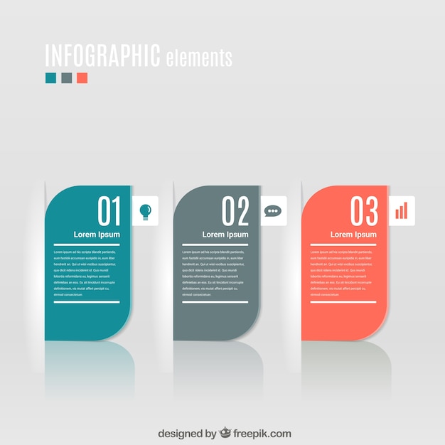 Free vector modern banners infographic