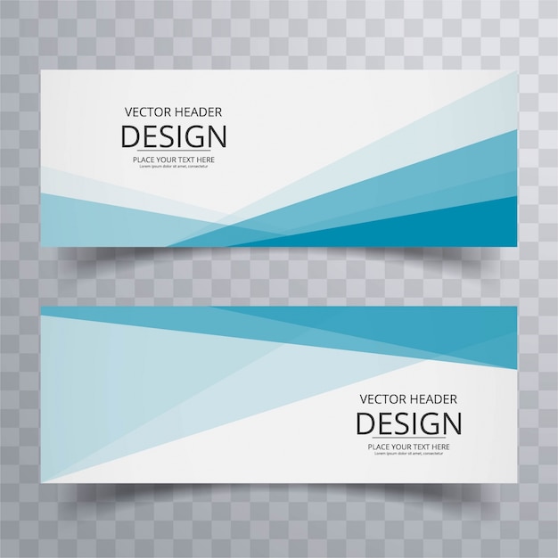 Free vector modern banners