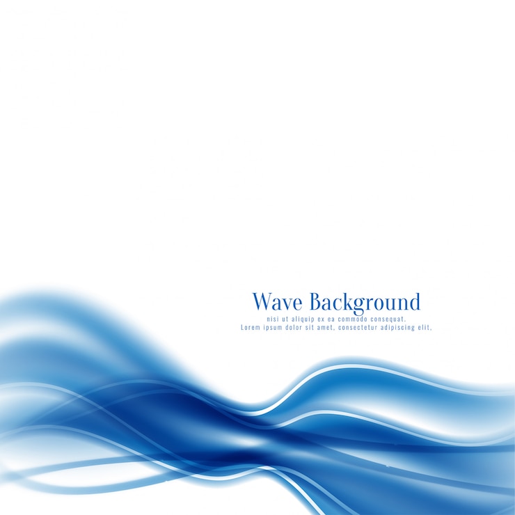 Free Vector modern beautiful soft blue wave background