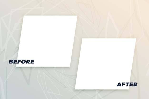 modern before and after opposition concept background