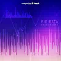 Free vector modern big data background concept