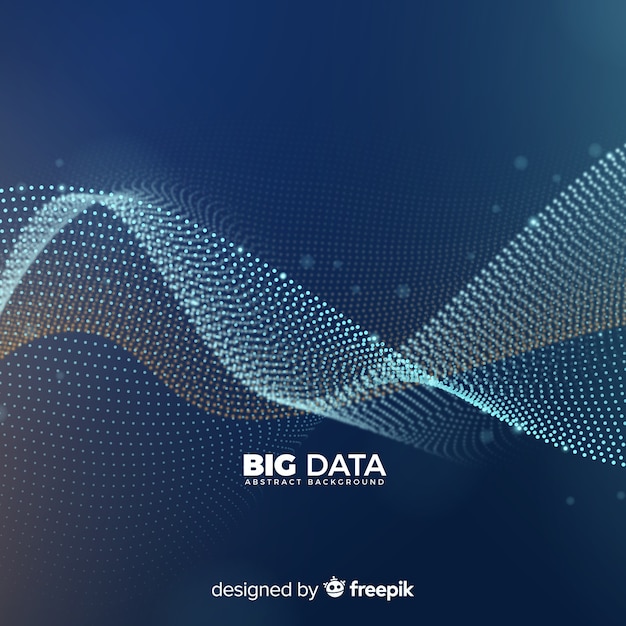 Free vector modern big data background