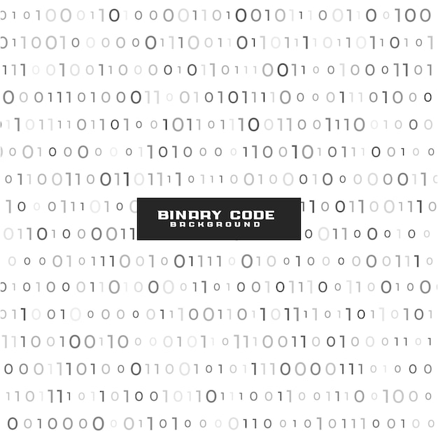 Modern binary code firewall white background design