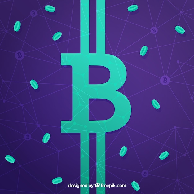 Free vector modern bitcoin background