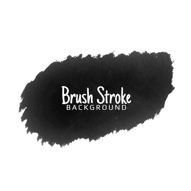 Modern black brush stroke watercolor background
