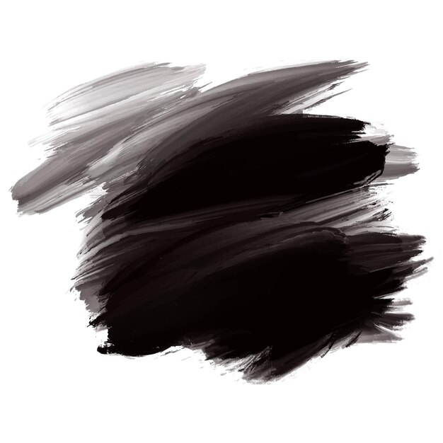 색 배경 에 현대적 인 검은색 브러시 스트로크