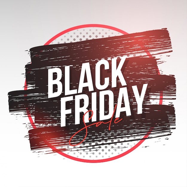 Free vector modern black friday banner with splash