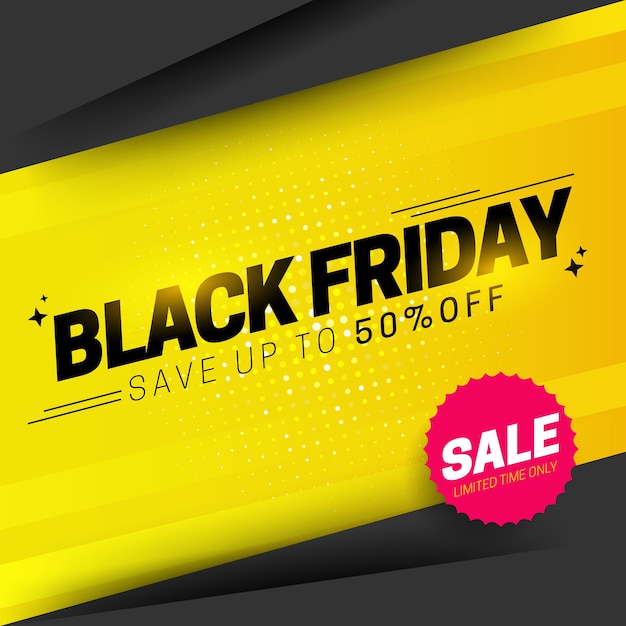 Modern black friday composition with abstract design