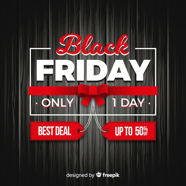 Modern black friday composition with realistic design