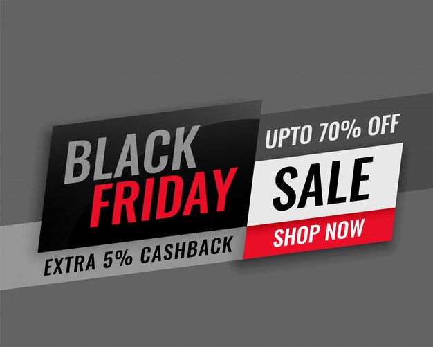 Modern black friday sale banner design