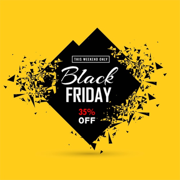 Modern black friday sale card