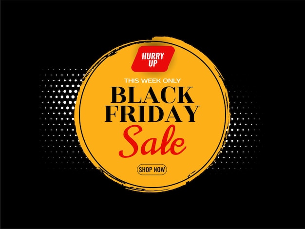 Modern Black friday sale concept background vector