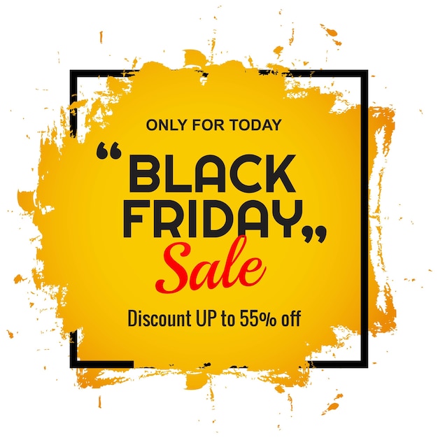 Modern black friday sale offer banner