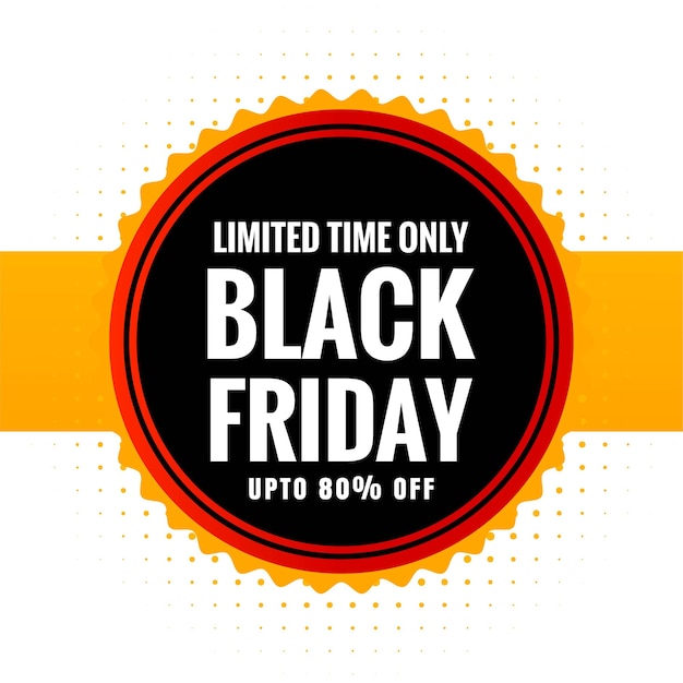 Free vector modern black friday sale poster