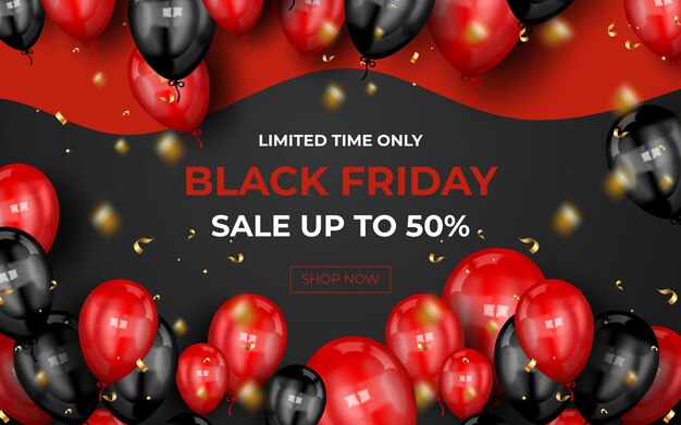 Modern black friday super sale banner