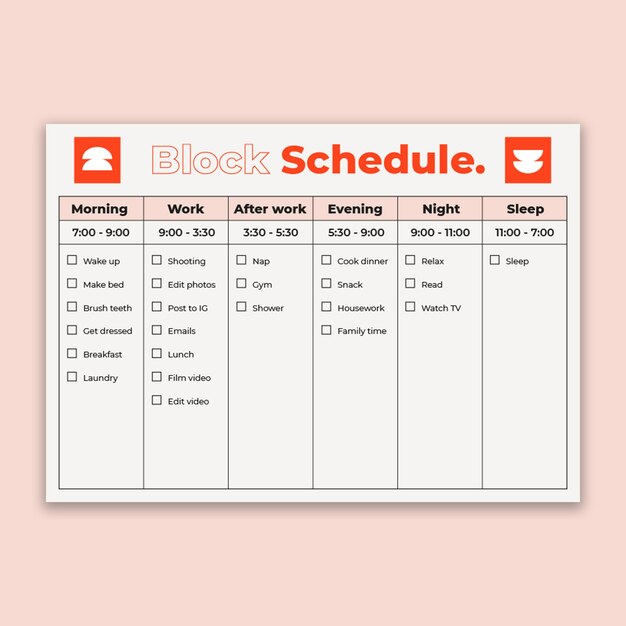 Modern block schedule