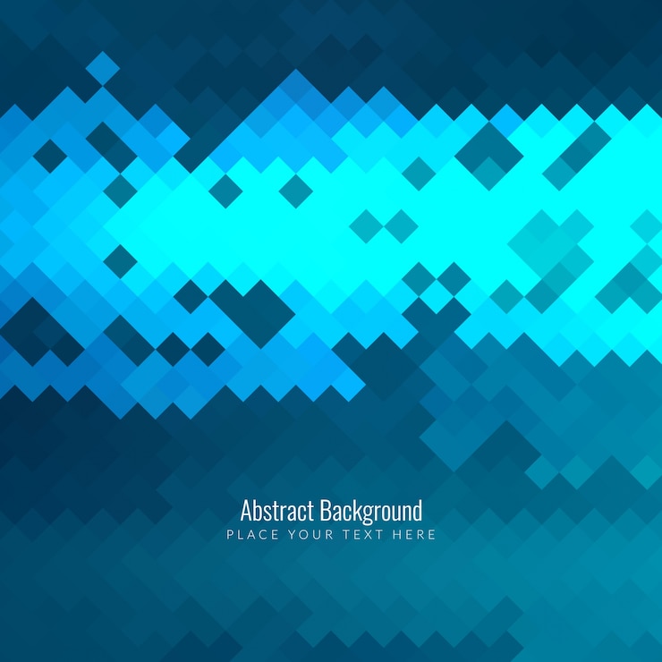 Free Vector modern blue abstract pixel background
