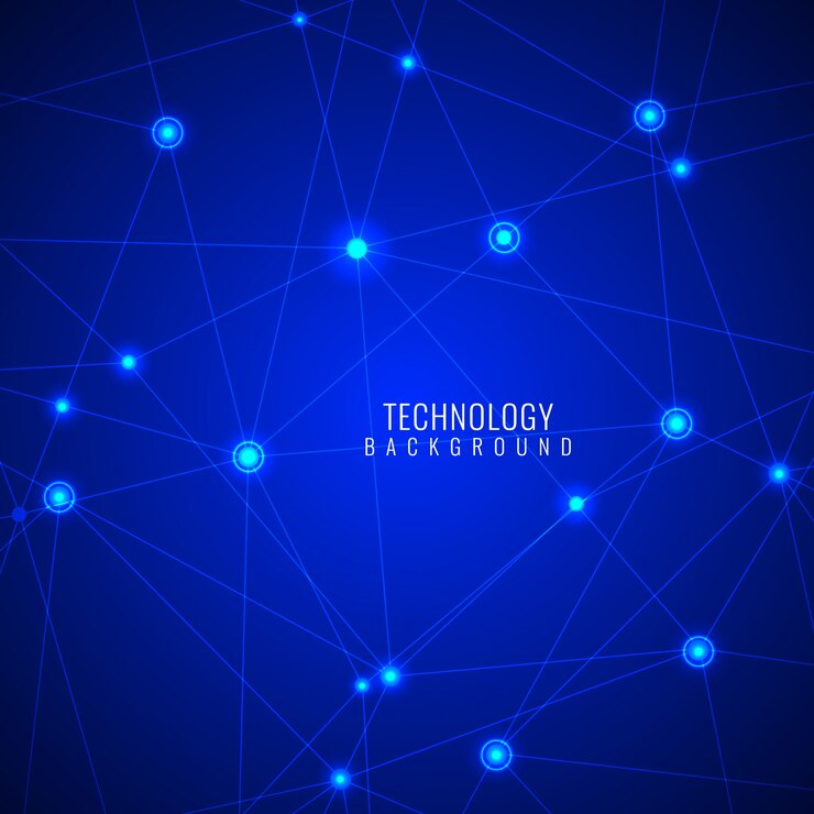 Free Vector modern blue background, technological theme