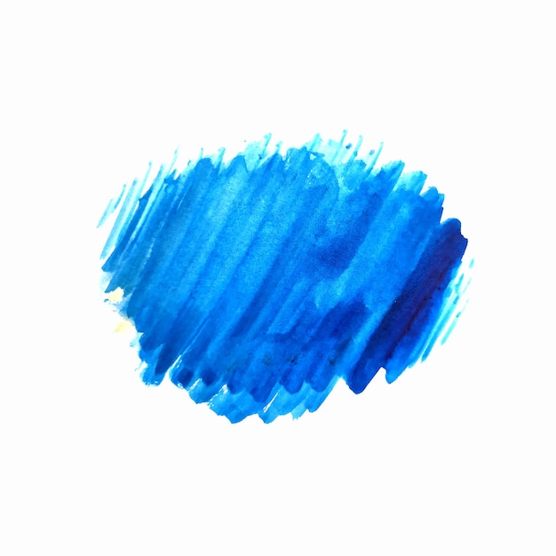 Free vector modern blue brush stroke watercolor design background