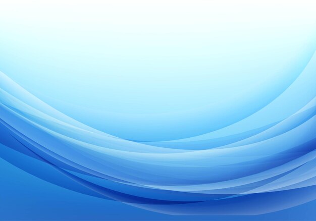 Modern blue business flowing wave background