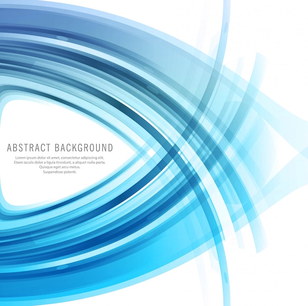 Free vector modern blue business wavy background