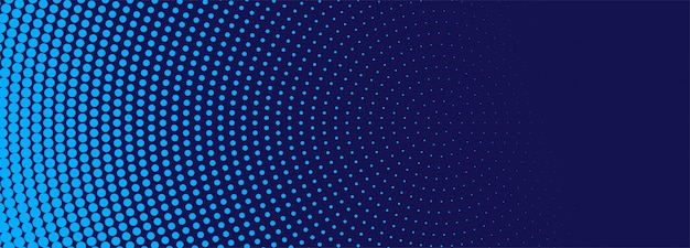 Free vector modern blue halftone banner