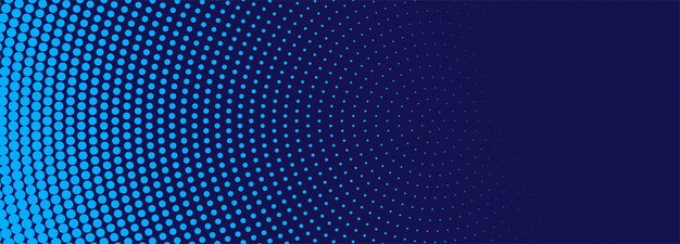 Modern blue halftone banner