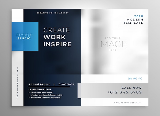 modern blue presentation business template