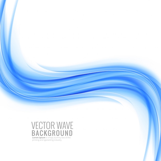 Free vector modern blue wave background