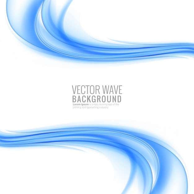 Modern blue wave background