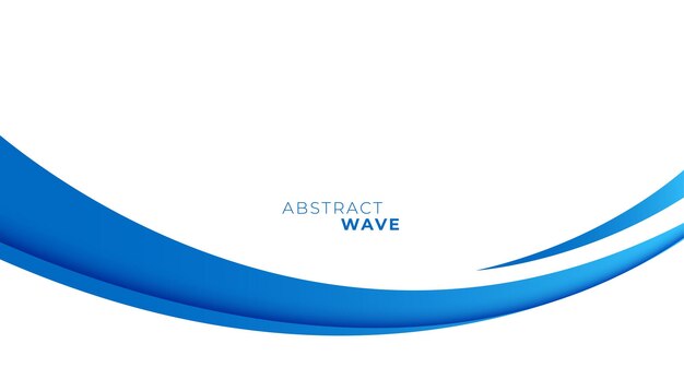 Modern blue wave design for advertising abstract background