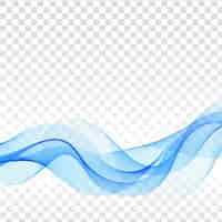 Free vector modern blue wave transparent background