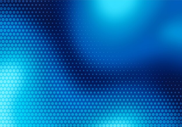 Modern blue wave with dotted technology background