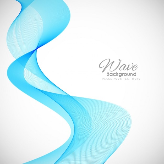 Vettore gratuito astratto disegno blu dell'onda