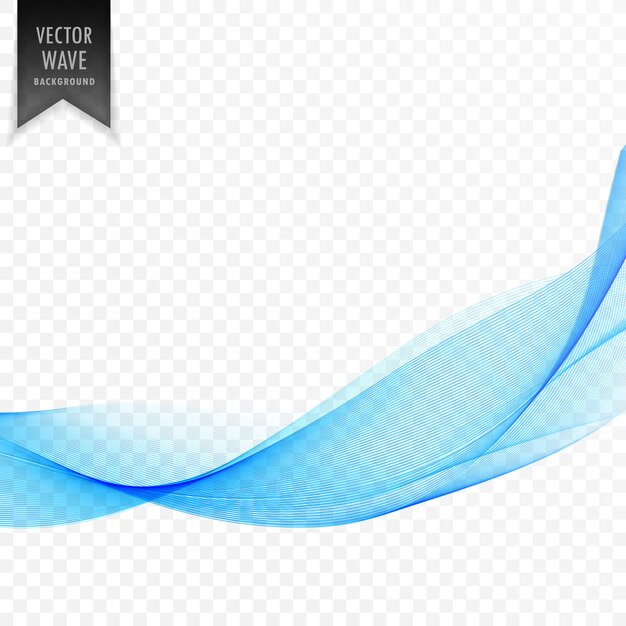 modern blue wavy shape element design