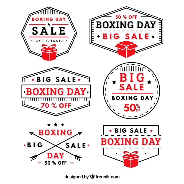 Modern boxing day sale badge
