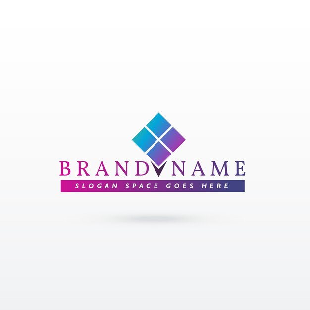 Modern brand logo template