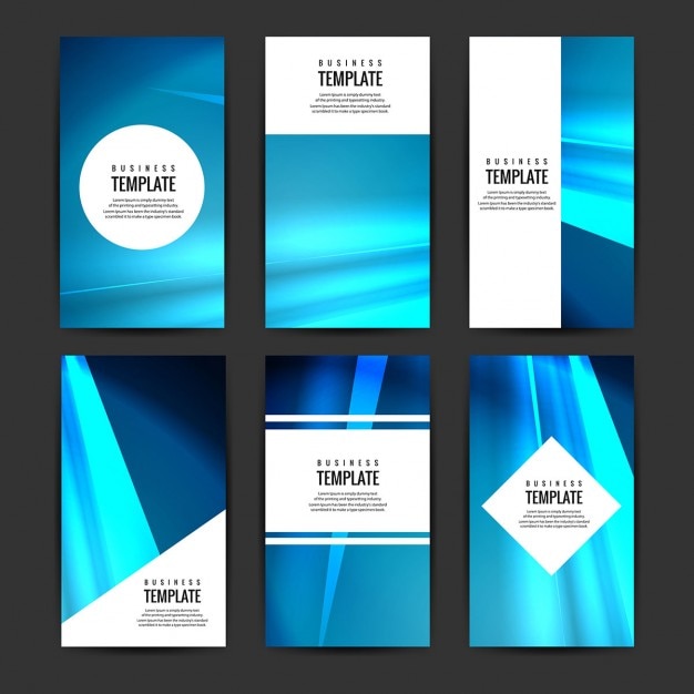 Free vector modern brochure collection