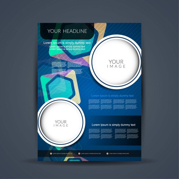 Бесплатное векторное изображение Современный дизайн брошюры