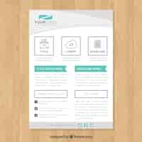 Free vector modern brochure design