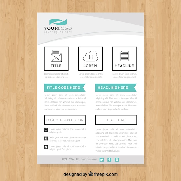 Modern brochure design