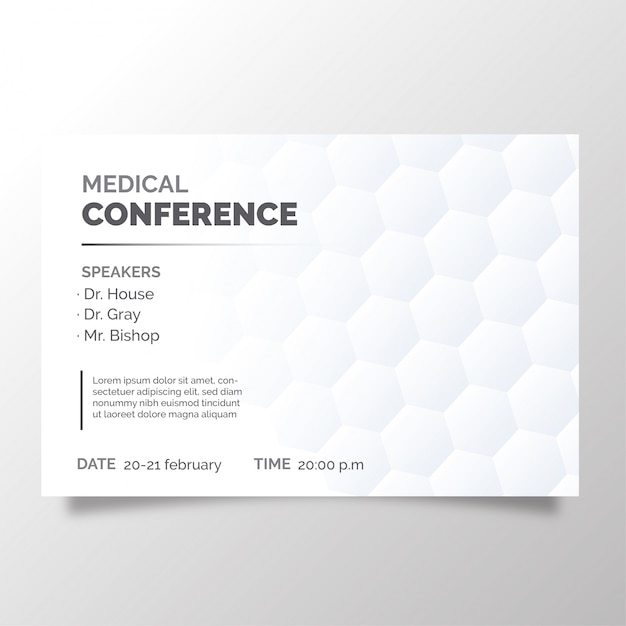 Modern brochure of medical conference