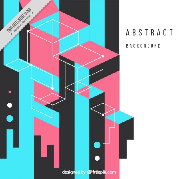 Free Vector modern buildings background in flat design