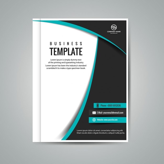 Free vector modern business booklet