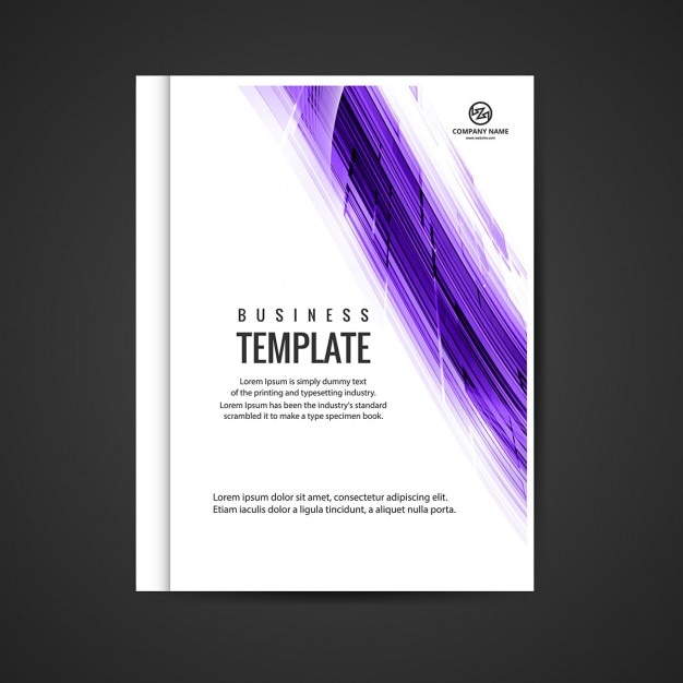 Free vector modern business booklet